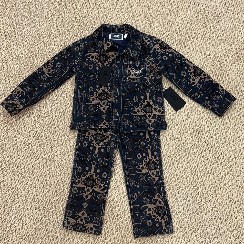 KITH TYPHOON BNWT Outfit Toddler Boys Size 3 Jacket & Size 2 Pants